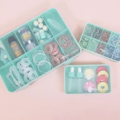 Caja con 10 Compartimentos Rosa Craftelier