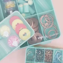 Caja con 10 Compartimentos Rosa Craftelier