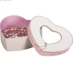Caja Corazón con Ventana de Papel Maché Rayher