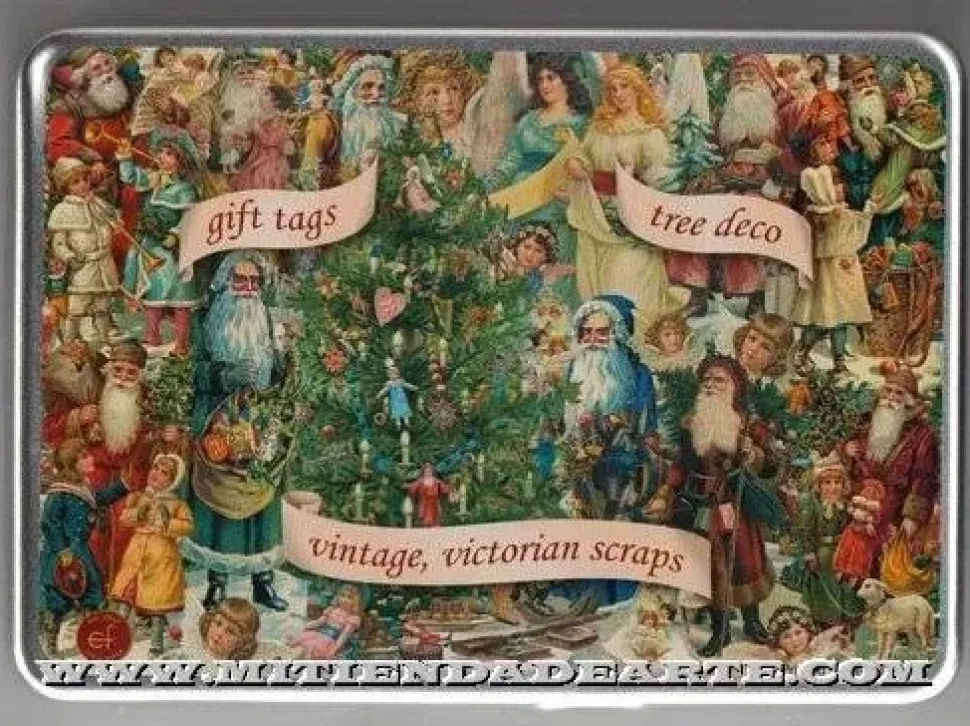 Caja Cromos alemanes Navidad caja metálica