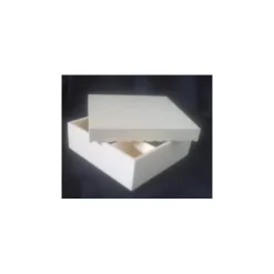 Caja cuadrada con divisores de madera