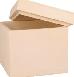 Caja cubo de madera Artemio