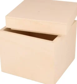 Caja cubo de madera Artemio