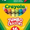 Caja de 16 Jumbo Crayons Crayola