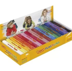 Caja de 15 Pastillas de Plastilina Mediana Colores Surtidos Jovi 150gr