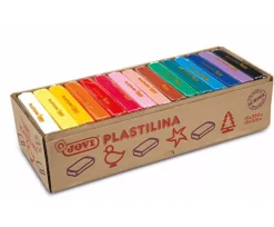 Caja de 15 Pastillas de Plastilinas Colores Surtidos Jovi 50gr