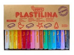 Caja de 15 Pastillas de Plastilinas Colores Surtidos Jovi 50gr