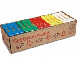 Caja de 15 Pastillas de Plastilinas Colores Básicos Jovi 50gr