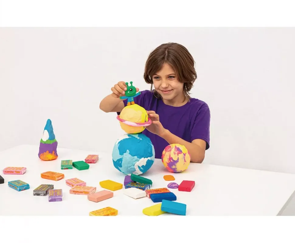 Caja de 15 Pastillas de Plastilina Mediana Colores Básicos Jovi 150gr