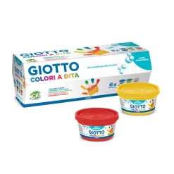 Caja de 6 Pintura de Dedos Giotto 100ml