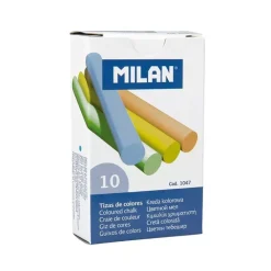 Caja de 10 tizas de colores Milan