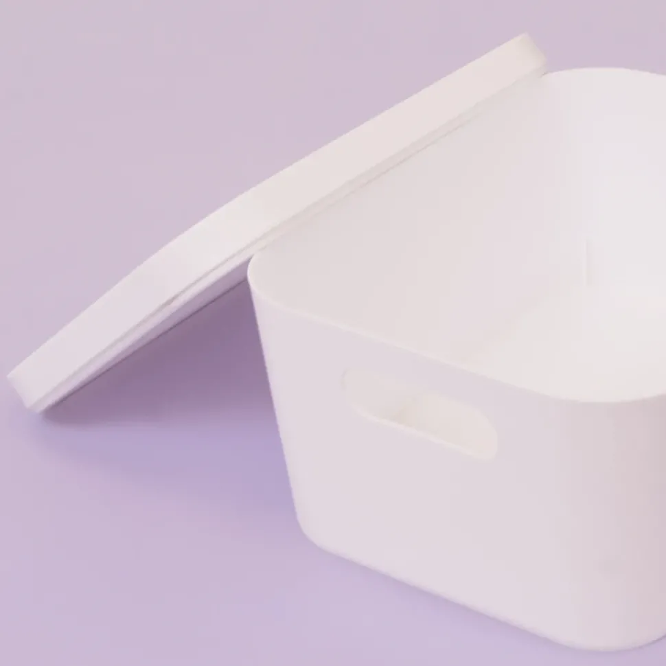 Caja de almacenamiento apilable con tapa Craftelier