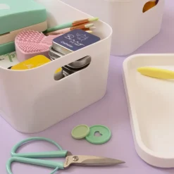 Caja de almacenamiento apilable con tapa Craftelier