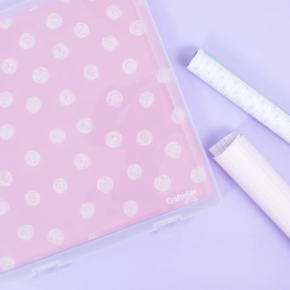 Caja de almacenamiento de papeles Craftelier 30x30cm