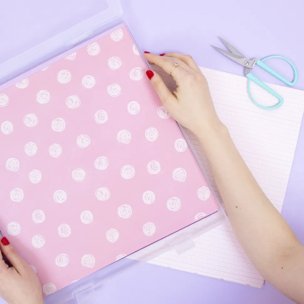 Caja de almacenamiento de papeles Craftelier 30x30cm