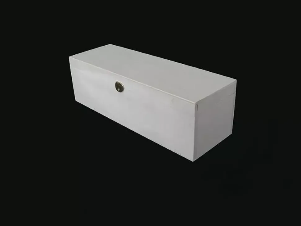 Caja de almacenamiento de cinturones y corbatas de madera