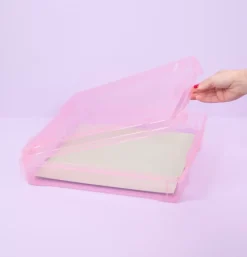 Caja de Almacenamiento Grande Rosa Craftelier