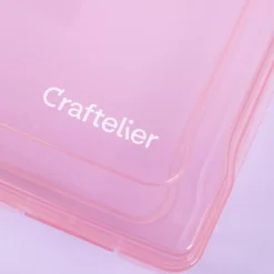 Caja de Almacenamiento Grande Rosa Craftelier