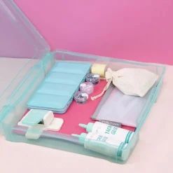 Caja de Almacenamiento Grande Turquesa Craftelier