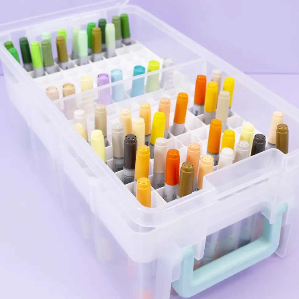 Caja de almacenamiento para tarjetas y rotuladores Craftelier