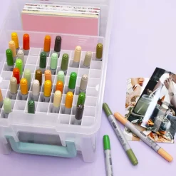 Caja de almacenamiento para tarjetas y rotuladores Craftelier