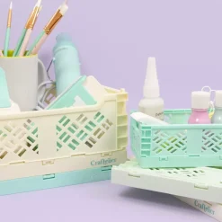 Caja de almacenamiento plegable Grande Turquesa Craftelier