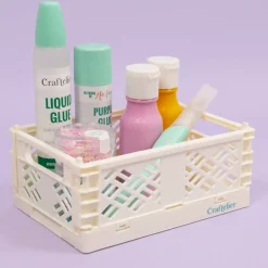 Caja de almacenamiento plegable Pequeña Blanca Craftelier