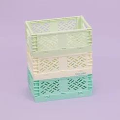 Caja de almacenamiento plegable Pequeña Blanca Craftelier