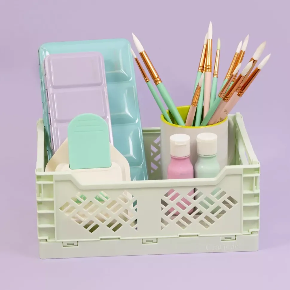 Caja de almacenamiento plegable Grande Mint Craftelier