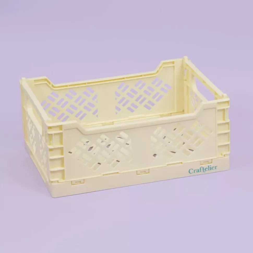 Caja de almacenamiento plegable Grande Amarilla Craftelier