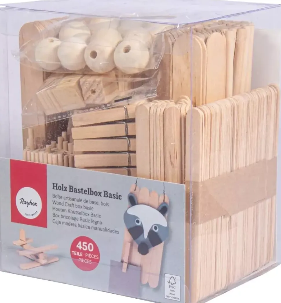 Caja de Básicos de Madera Para Manualidades Rayher