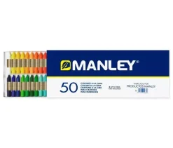 Caja de cartón de 50 ceras Manley