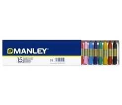 Caja de cartón de 15 ceras Manley