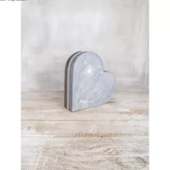 Caja de corazón en madera