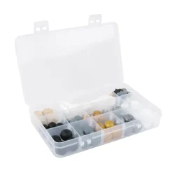 Caja de Cuentas de Silicona Negro Rayher
