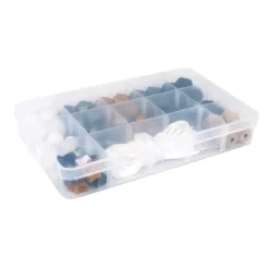 Caja de Cuentas de Silicona Negro Rayher