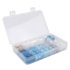Caja de Cuentas de Silicona Azules Rayher