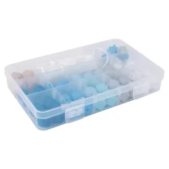 Caja de Cuentas de Silicona Azules Rayher