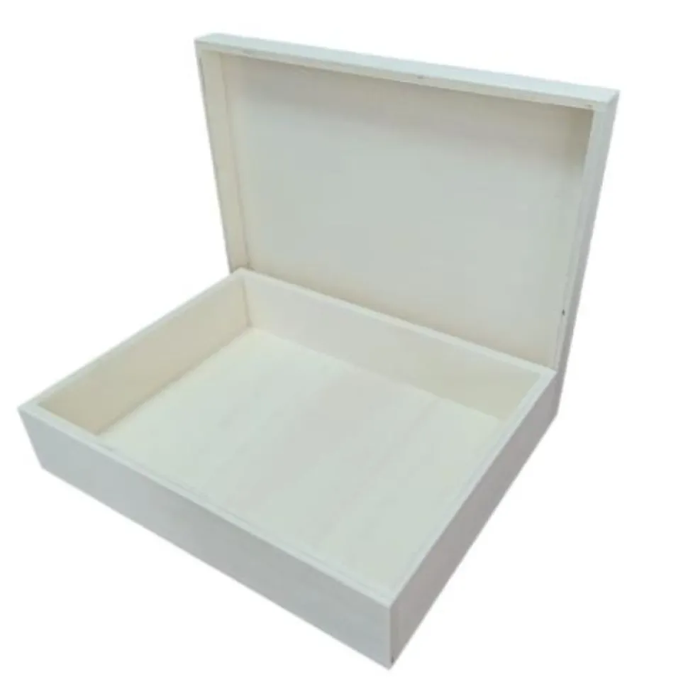 Caja de madera 5 cm alto tapa lisa Artiwood