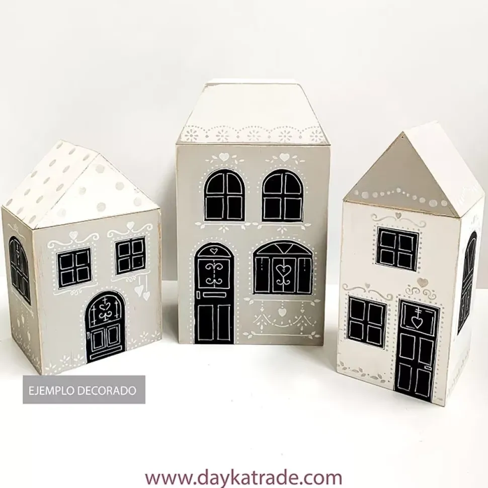 Caja de Madera Casita Grande Dayka 32x15cm