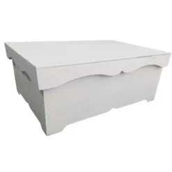 Caja de madera con 3 divisores tapa ondulada Artiwood