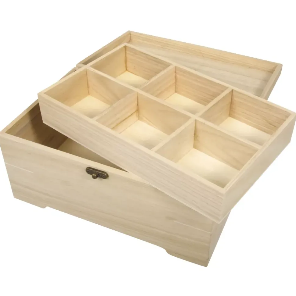 Caja de Madera con Divisores Rayher