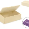 Caja de Madera con Tapa Bisagra MultiCraft