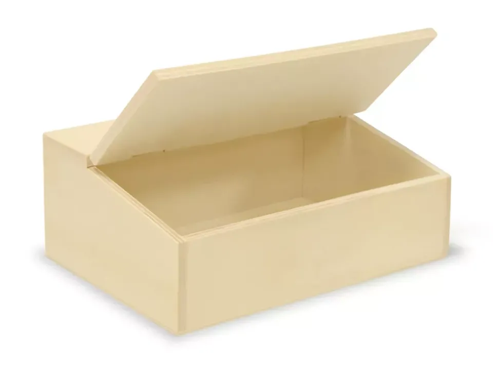 Caja de Madera con Tapa Bisagra MultiCraft