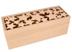 Caja de Madera con Tapa de Estrellas Artemio