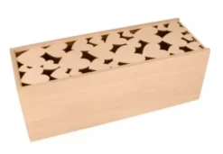 Caja de Madera con Tapa de Corazones Artemio