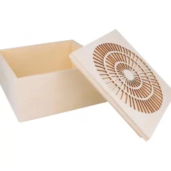Caja de madera Círculo Boho Artemio