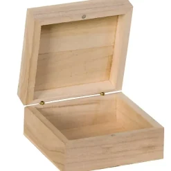 Caja de Madera Cuadrada Artemio