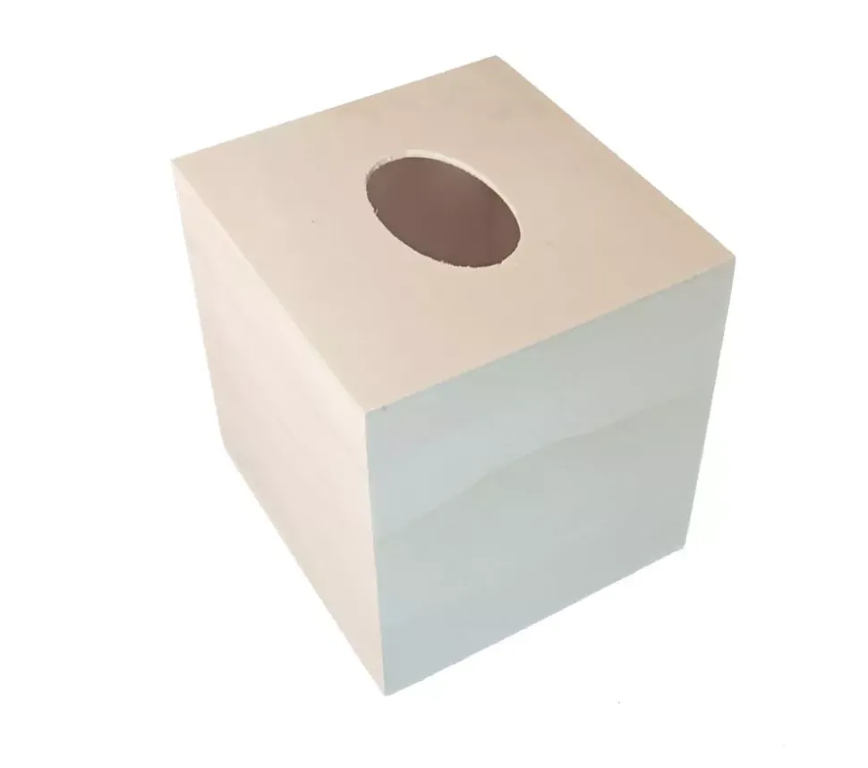Caja de madera cuadrada para pañuelos Artiwood