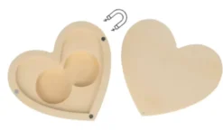 Caja de Madera para Alianzas Corazones On se Marie Artemio